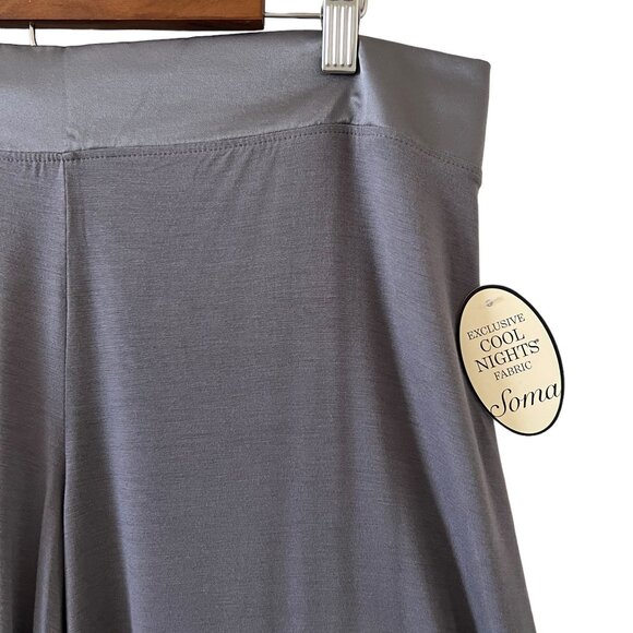 Soma NEW Camellia Lace Pajama Pant In Excalibur Grey Size L - Picture 6 of 16